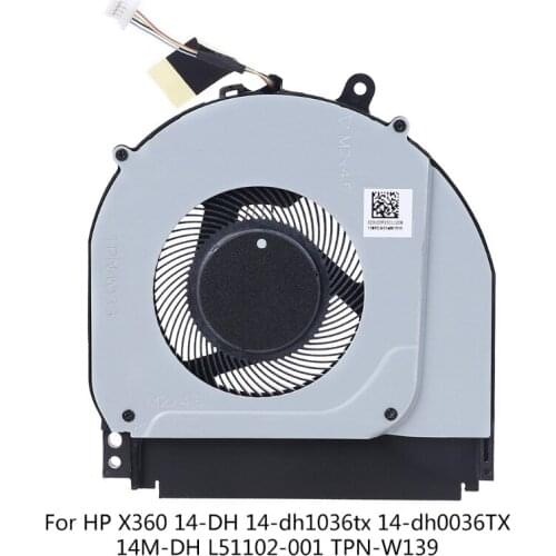 CPU Cooling Fan for X360 14-DH 14-dh1036tx 14-dh0036TX 14M-DH L51102-001 Laptop 667F
