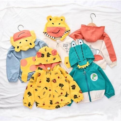 Spring Children Clothing Cartoon Jacket and Coats Boys Girls Baby Outing Clothes Jacket Kids Zipper Cardigan Jacket
