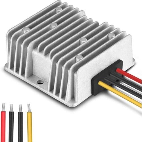 RISE-Waterproof DC/DC Voltage Converter Regulator Transformer Power Supply Suitable For Cars, Trucks And Vehicles