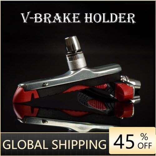 1 Pair 72mm Mountain Road Bicycle Cycling Bike Braking V-Brake Brake Holder Shoes Rubber Pad, No-Noise, No-Skid