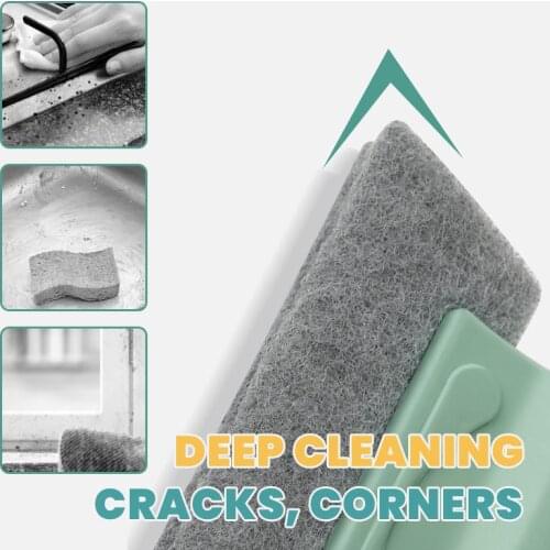 2021 Magic Window Cleaning Brush Creative Window Groove Cleaning Cloth Windows Slot Cleaner Brush Clean Window Slot Clean Tool