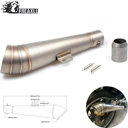 36MM-51MM Motorcycle Abrasive exhaust escape With db killer Modified Scooter Exhaust Pipe Muffle For Monster S4Rs Testastretta