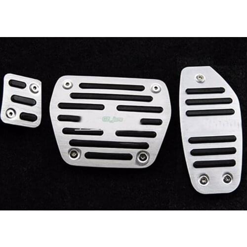 Aluminum alloy MT Car Accelerator Gas Brake pedal Clutch Pedal For For X-Trail 2014 2015 Stickers Decoration