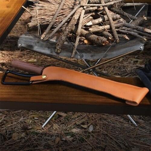 Fire Tongs Cover Protective Cover Camping Cookware Flame Leather Case PU Leather Case Pliers Storage Bag
