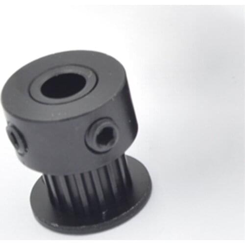 Black 16 Teeth 2MGT 2GT Timing Pulley, Bore 5mm, Small Backlash For 2M GT2 Open Synchronous Belt , Width 6mm 16Teeth 16T