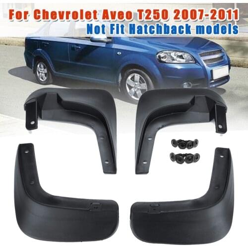 For Chevrolet Aveo T250 2007 2008 2009 2010 2011 Car Mud Flaps Front Rear Fender Flares Auto Mudflaps Mudguards Splash Guard