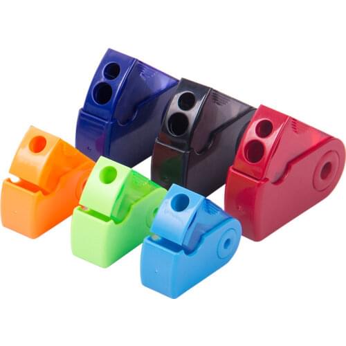FABER CASTELL Push Pull Double Pencil Sharpener Single Hole Double Hole Multifunctional School & Office stationery
