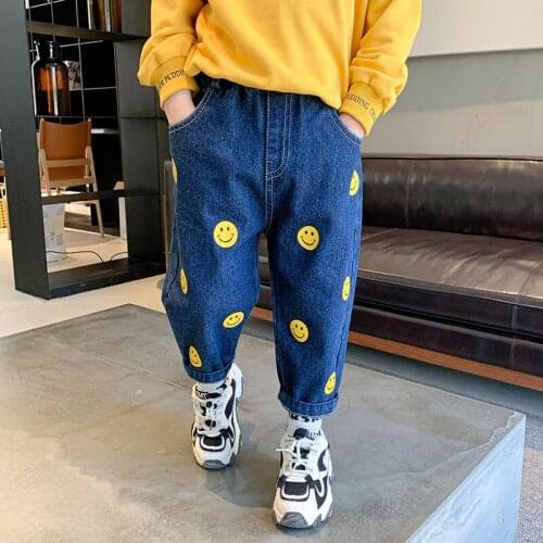 New Arrive Baby Spring Autumn Jeans Pants For Boys Children Kids Trousers Clothing Teenagers Gift Home Outdoor High Quality