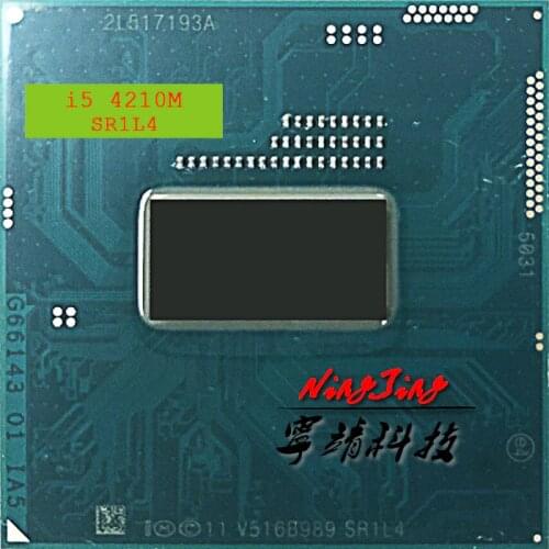 Intel Core i5-4210M i5 4210 M SR1L4 2.6 GHz Dual-Core Quad-Thread CPU Processor 3 M 37 W Socket G3/rPGA946B