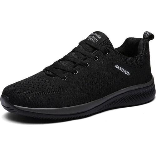 Large Size Lightweight Mesh Running Shoes Man Sneakers Men Sport Shoes Women Sports Shoes Summer Man Black Tennis 2020 GMB-1390