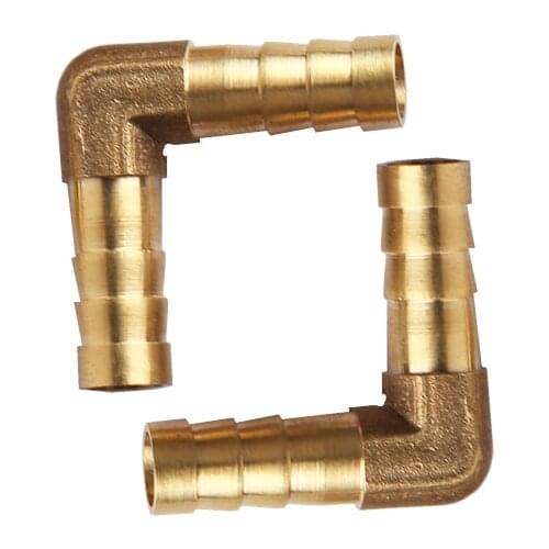 6mm 8mm 10mm 12mm 14mm 16mm 19mm Elbow Hose Barb Brass Barbed Pipe Fitting Coupler Connector Adapter For Fuel Gas Water