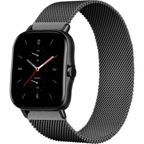 Metal Magnetic Loop 20mm 22mm watch strap For Samsung Galaxy watch 3 45mm 41mm/Active 2 46mm 42mm Gear S3 Huawei GT2e band