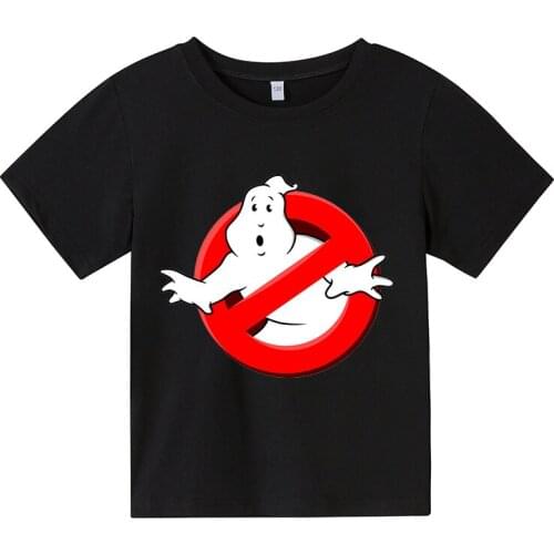 Fashion Summer Ghostbuster T Shirt boy Short Sleeve Movie Music Top girl Tees Print Childrens T-shirt Casual Funny Baby Clothes