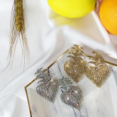 Fashion Big Earrings Metal Geometric Earring Woman Pendant Statement Heart Earrings Female Jewelry Wedding Party Gift