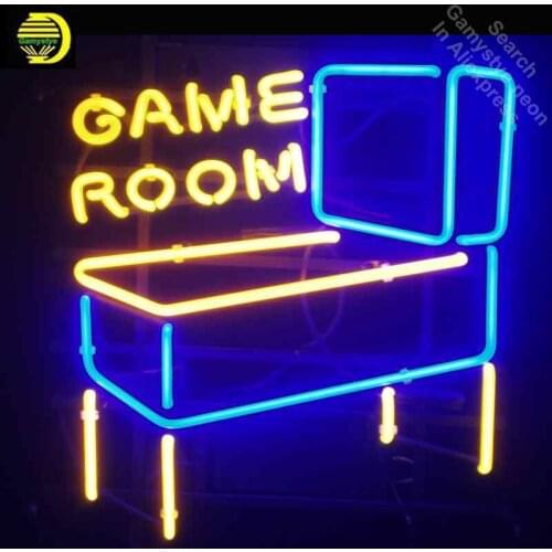 Neon Signs for Arcade Funfairs in Droitwich Bingo Kids Play Neon bulb Sign Game Room Lamps Handcraft Glass Tubes Art Dropship