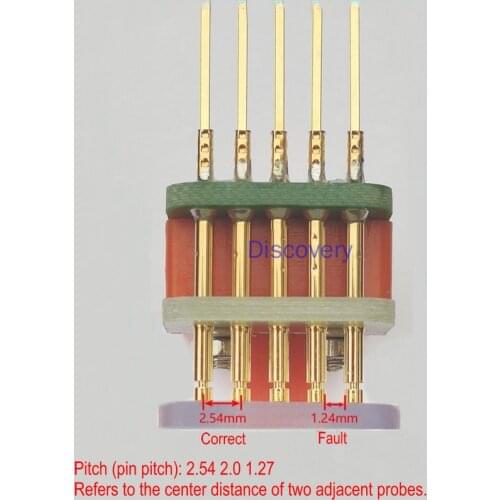 PCB Test Fixture Testing Jig PCB Clamp Fixture Jig Probe Download Program Burn with 50CM Cable 2.0mm 1.54mm 1.27mm Double Row