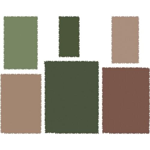 Rectangle Frame Metal Cutting Dies Stencil DIY Scrapbooking Album Paper Card Template Mold Embossing Decoration