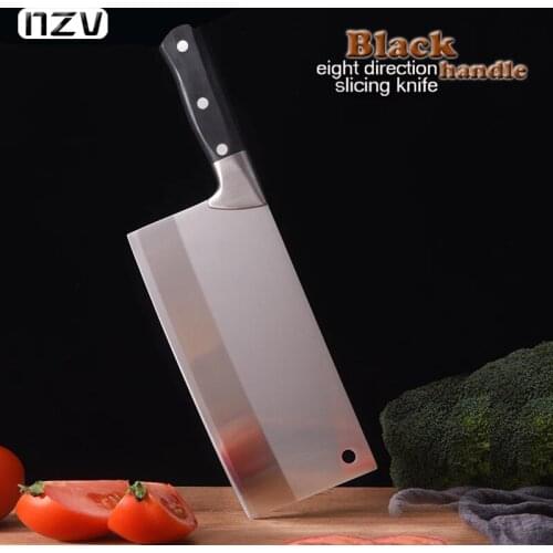 Chef Butcher Knife High Carbon 5Cr13Mov Steel Kitchen Knife Cooking Tool Chinese Chopping Utility Cleaver Knife The ABS Handle