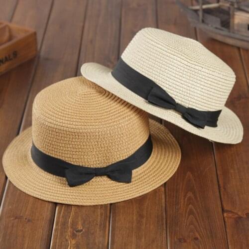 Solid Summer Women Wide Brim Straw Hat Fashion Chapeau Paille Lady Sun Hats Boater Wheat Panama Beach Hats Chapeu Feminino Caps