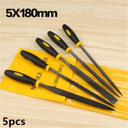 File Steel File Set Metal Woodworking Polishing Tool Small Set Knife Triangle Semi-circular Plastic File
