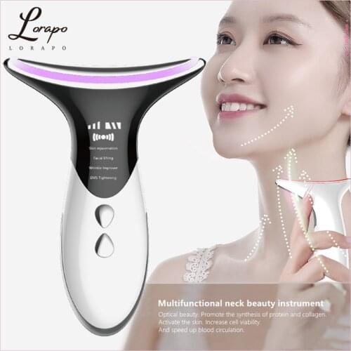 LED Photon Therapy Neck Facial Lifting Neck Beauty Device Removal Double Chin Tightening Anti-wrinkle Removal Device Neck Care