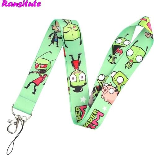 Anime Cartoon Lanyard Key ID Card Mobile Phone Strap USB Badge Holder DIY Neckband Decorative Lanyard R694