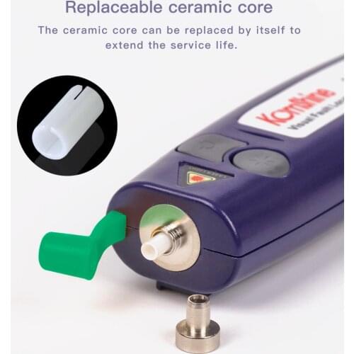 Localizador Visual de fallos de mano 10mw, comprobador de rotura de fibra, pluma de fibra cheaker puede probar 12KM, envío grati