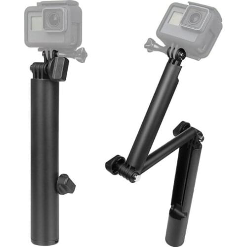 Waterproof 3 Way Grip Monopod For Gopro Hero 7 6 5 Session SJ4000 Xiaomi Yi 4K Camera Go Pro Selfie Stick with Tripod Kit