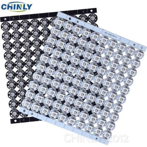 WS2812B Matrix 4-Pin WS2812 LED Chip & Heatsink 5V 5050 RGB WS2811 IC Built-in 10~1000pcs(100pcs/board)