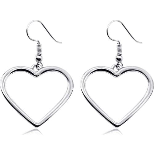 Japanese Fresh Ear Jewelry Harajuku Hollow Love Earrings Soft Girl Earrings Ladies Earrings Wholesale