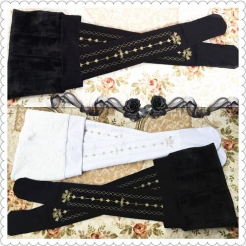 High quality 360 d Winter and thickening warm tights lolita bronzing printing render pantyhose lolita