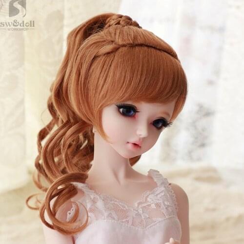 1/3 1/4 scale BJD wig curls hair for BJD/SD DIY doll accessories.Not included doll,clothes,shoes,and other 16C1010
