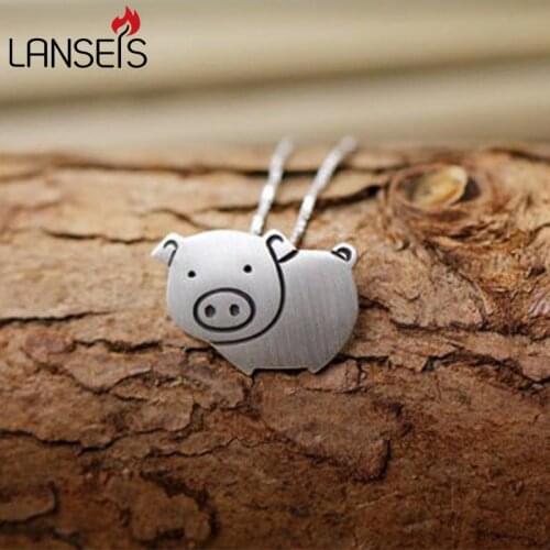 1pcs Handmade cute Pig Pendant, women necklace Lovely Pig Pendant, Anniversary, Birthday Christmas Gift jewelry