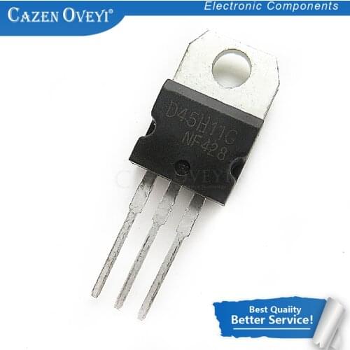 10pcs/lot 5pcs+5pcs/lot D44H11G D45H11G D44H11 D45H11 TO-220 pairing tube new original Immediate delivery In Stock