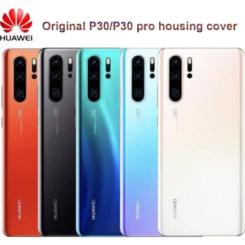 Huawei P30 Pro Glass Back Housing Original Battery Cover Rear Door Case With Camera Lens Protection For P30/P30 Pro Repair Part