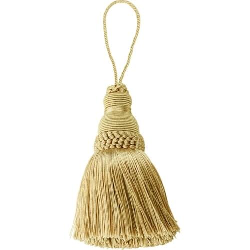 2Pcs Tassel Fringe Sewing Bang Tassel trim Garment Decoration Key Tassels for DIY Embellish Curtain Accessories Hanging Rope