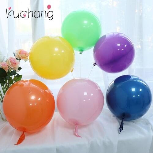 3pcs 18inch Macaron Bubble Balloons Baby Shower Birthday Party Decor Happy Birthday Balloon Round Wedding Globos Party Supplies