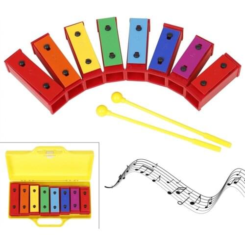 8 pcs Colorful Tone Sound Brick 8 Note Musical Toy for Children Baby Early Education Musical Instrument