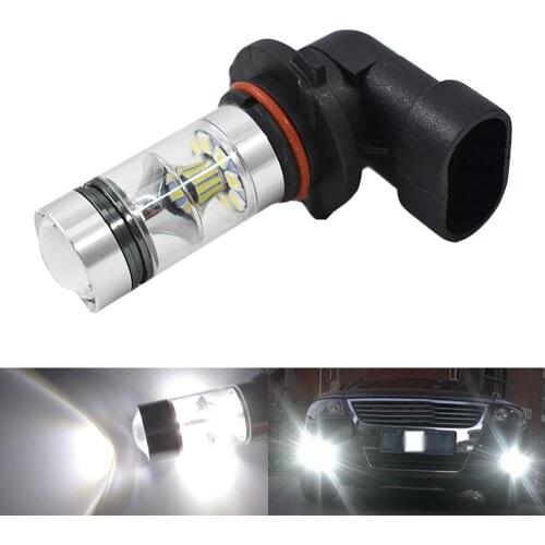 1Pcs HB3 9005 Car Fog Lights Bulb 2323 LED Chip 1800LM 6000K White DRL Daytime Car Driving Running Lamp Auto Leds Light 12V 30V