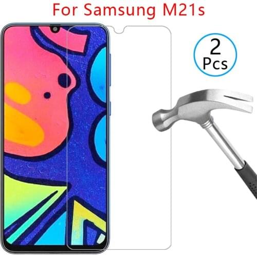 Case for samsung m21s cover screen protector tempered glass on galaxy m 21s 21 m21 s protective phone coque bag samsungm21s film