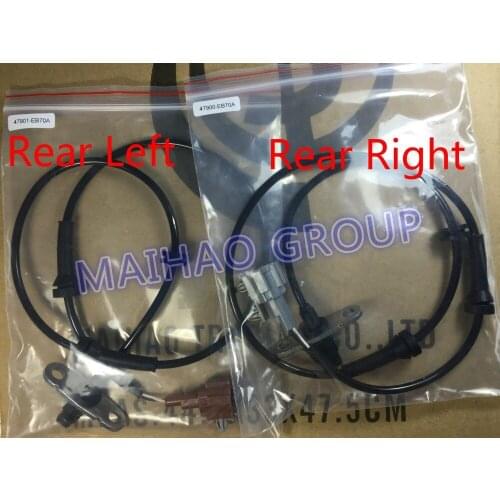 2pcs/lot FREE SHIPPING ABS SENSOR REAR LEFT 47901-EB70A 47901EB70A and REAR RIGHT 47900-EB70A for NAVARA D40 2005-2014