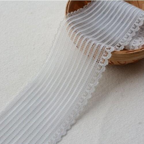 2 Meters/lot Width 6cm Elastic Lace Trim DIY Clothing Accessories Dress Light Grey Sewing Lace Underwear Lingerie Lace Fabrics