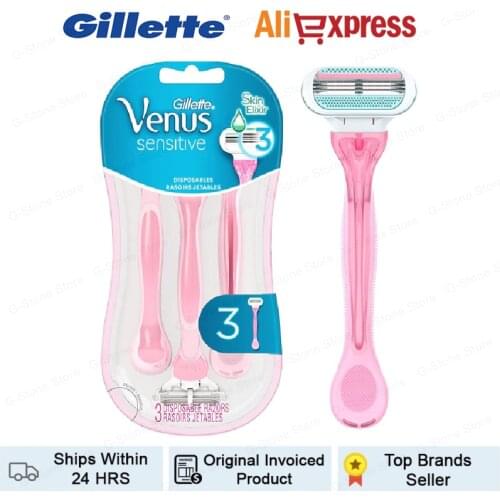 Gillette Venus Sensitive Womens Disposable 3 Razors