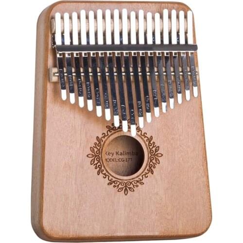 17 Key Kalimba Thumb Piano Mahogany Wooden Mbira Musical Instrumentos Africa Musicales Instruments Calimba Machine For Christmas