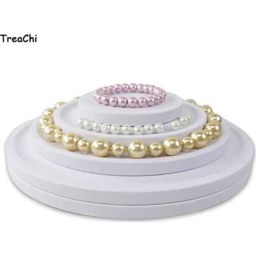 Creative Round Tower Soft PU Necklace Jewelry Display Holder Stand Grooved Bead Pear Necklace Display Organizer Groove Rack Tray