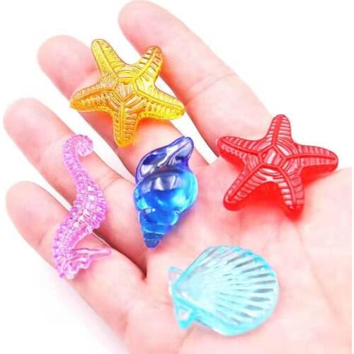 Treasure Hunt Crystals Gems StonesJewlery Acrylic Ocean Animals Kids Toys Boys Girls Party Supplies Decoration Birthday Gift
