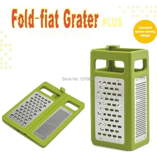 4 in 1 kitchen grater, Folds Flat grater for easy storage