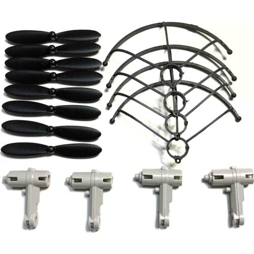 LSRC MINI RC Drone s66 Quadcopter Spare Parts Motor cover Propellers Guard arm shell set