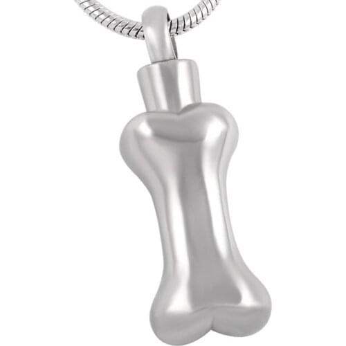 MJD8393 Discount !!! Big Sale 50% Off Dog Bone Shape Animal Urn Pet Cremation Jewelry Memorial (pendant only)