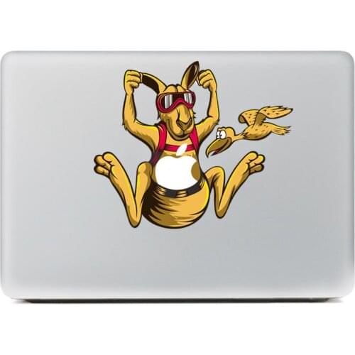 The bird was attacked Kangaroo Vinyl Decal for New Macbook Pro 13 15 inch and Air 11 13 inch Decal Skin Laptop Sticker